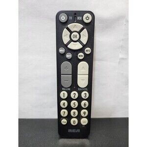 RCA RC27A OEM Original TV Converter Box Replacement Remote Control Black Tested